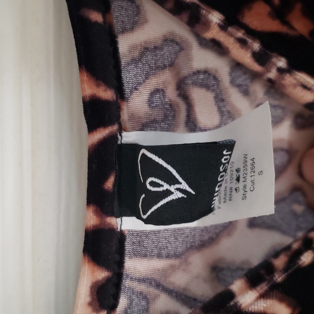 Velvet Cheetah Dress - Picture 4 of 4